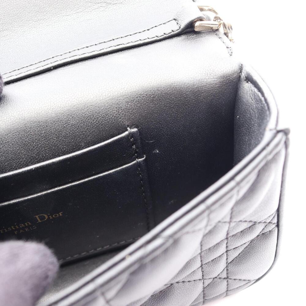 CHRISTIAN DIOR Black Leather Shoulder Bag - Picture 6 of 9